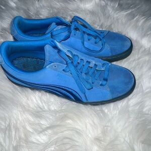 Puma Suede Classic Mono Iced Sneakers Bright Blue 10.5